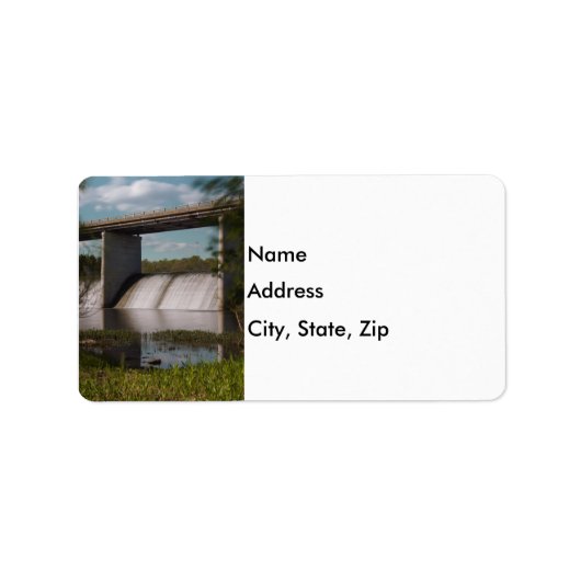 Étiquette Barrage du lac Springfield (Devant)