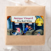 ÉTIQUETTE BARREAUX DE VIN ROUGE VIGNE VIERGE (En situation)