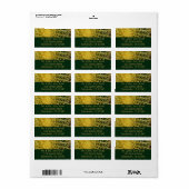 Étiquette Barrel Cactus Closeup Abstrait Nature Photographie (Feuille entière)