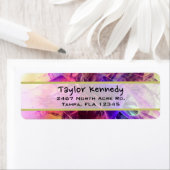 Étiquette Barres de verre brillant Spiky Design abstrait (En situation)