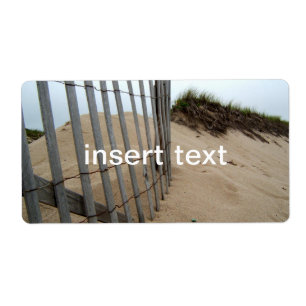 Étiquette Barrière de plage de dune de sable