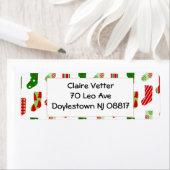 Étiquette Bas de Noël (En situation)