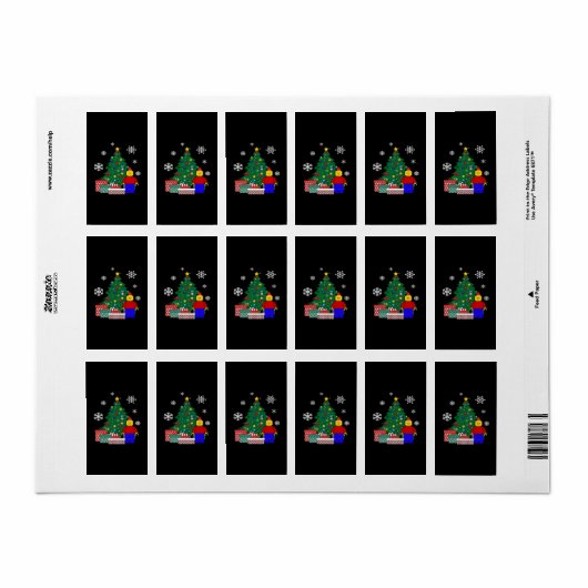 Étiquette Baseball d'arbre de Noël (Feuille entière)