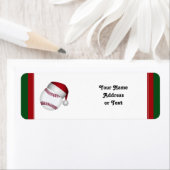 Étiquette Baseball de Noël (En situation)