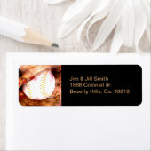 Étiquette Baseball & Glove Grunge Style (En situation)