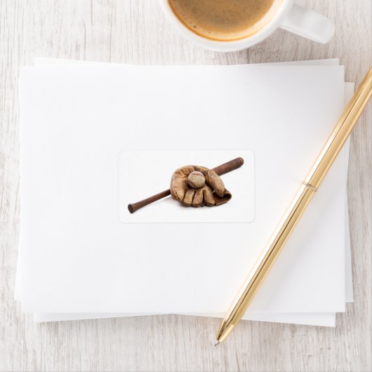 Étiquette Baseball vintage (En situation)