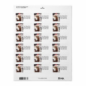Étiquette Basset Hound à Santa Hat (Feuille entière)