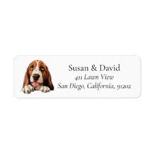 Étiquette Basset Hound Dog