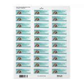 Étiquette Basset Hound Return Address Label (Feuille entière)