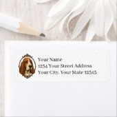 Étiquette Basset Hound Return Address Labels (En situation)