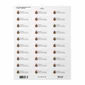 Étiquette Basset Hound Return Address Labels (Feuille entière)