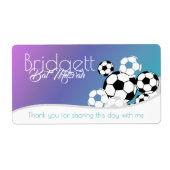 Étiquette Bat mitzvah de football (Devant)