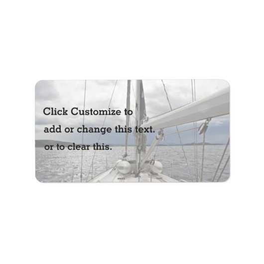 Étiquette Bateau (Devant)