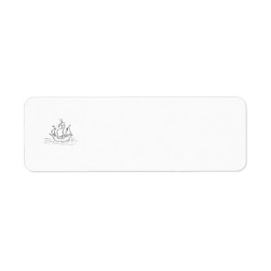 Étiquette Bateau de pirate