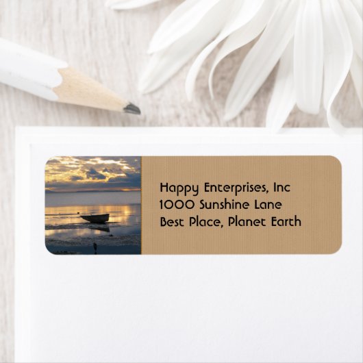 Étiquette Bateau et Heron (En situation)