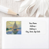 Étiquette Bateau Monet au Petit-Gennevilliers (En situation)