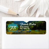 Étiquette Bateaux de pêche de la rivière Mismaloya 0344 Adre (En situation)