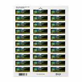 Étiquette Bateaux de pêche de la rivière Mismaloya 0344 Adre (Feuille entière)