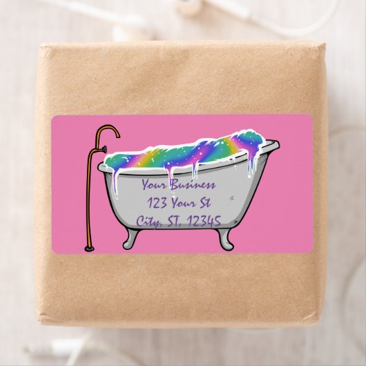 Étiquette Bath Bomb Babe Thunder_Cove (En situation)