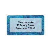 Étiquette Batik Ocean Floor (Devant)