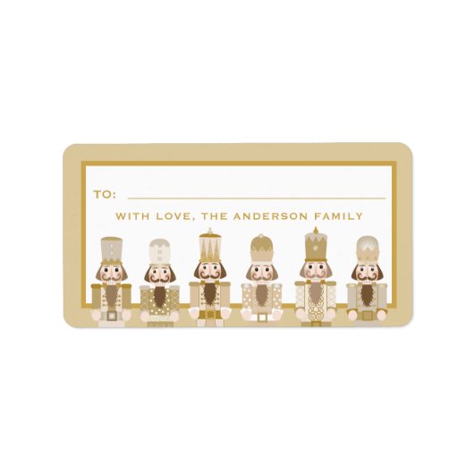 ÉTIQUETTE BÂTIMENT CADEAU DE NOËL NUTCRACKER (Devant)