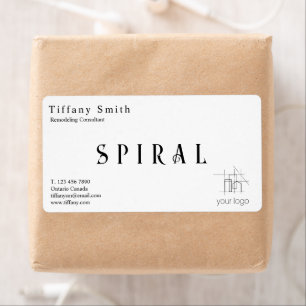 Étiquette Bâtiment Construction Entrepreneur Papier Kraft