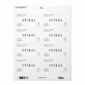 Étiquette Bâtiment Construction Entrepreneur Papier Kraft (Feuille entière)