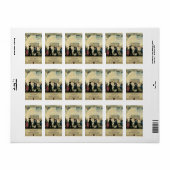 Étiquette Bâtir la première affiche de voyage de la Maison B (Feuille entière)