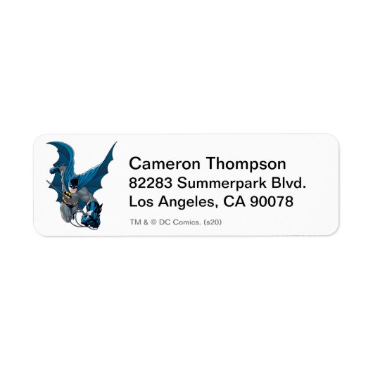 Étiquette Batman balance de la corde (Devant)