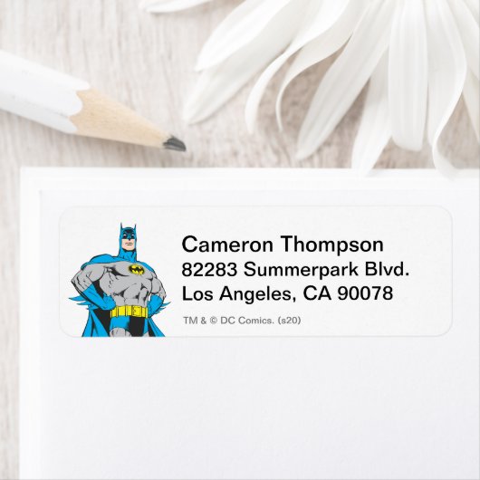 Étiquette Batman Stands (En situation)