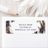 Étiquette Bâtonnet rustique couronne florale Fête des mariée (En situation)