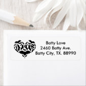 Étiquette Batty Love (En situation)