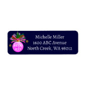 Étiquette Baube rose (Devant)