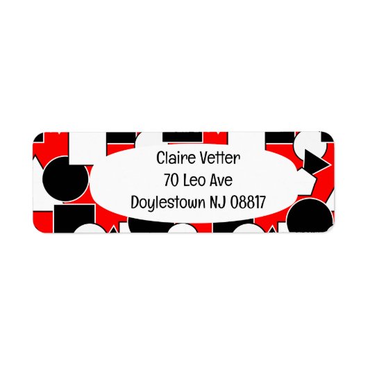 Étiquette Bauhaus Collage (Devant)