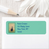 Étiquette Bay Horse Standing (En situation)