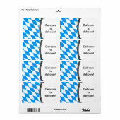 Étiquette Bayrische Rauten (Feuille entière)