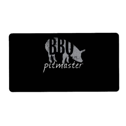 Étiquette BBQ | BBQ Pitmaster Pig Grill Fars Day (Devant)