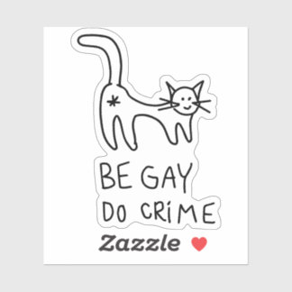 Étiquette Be Gay Do Crime