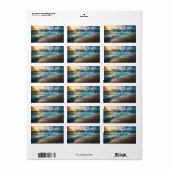 Étiquette Beach Ocean Waves Mariage Retourner l'adresse Étiq (Feuille entière)