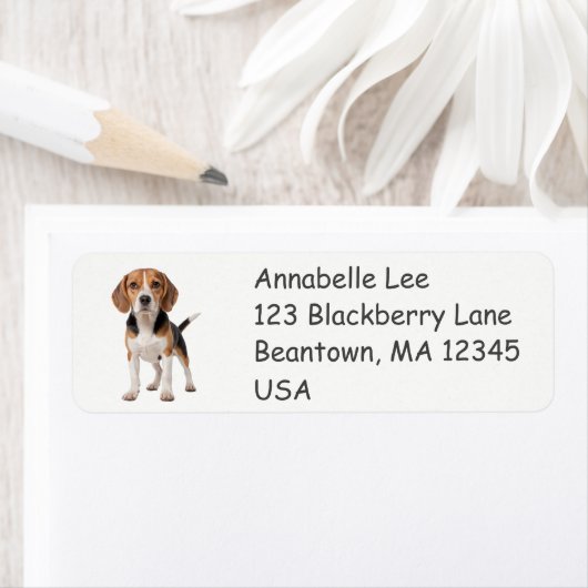 Étiquette Beagle (En situation)