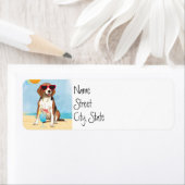 Étiquette Beagle d'été (En situation)