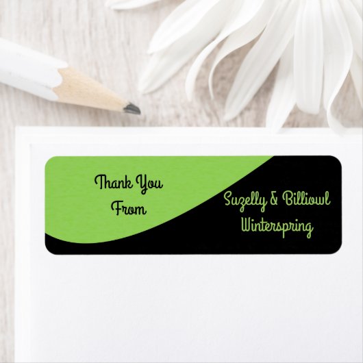 Étiquette Bean vert (En situation)