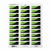 Étiquette Bean vert (Feuille entière)