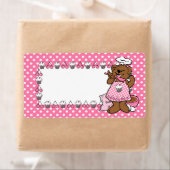 Étiquette Bear Little Baker (En situation)