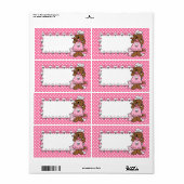 Étiquette Bear Little Baker (Feuille entière)