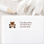 Étiquette Bear Teddy Style Campagne (En situation)