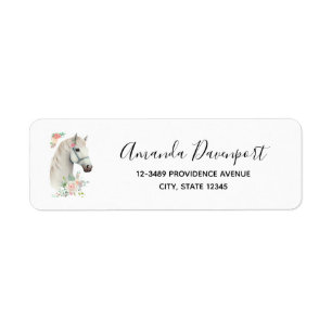 Étiquette Beau Boho Cheval Blanc Floral