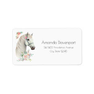 Étiquette Beau Boho Cheval Blanc Floral