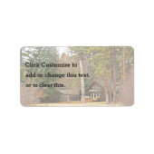 Étiquette Beau Cabine forestier (Devant)