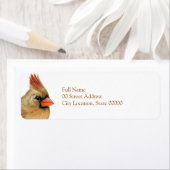 Étiquette Beau Cardinal Féminin (En situation)